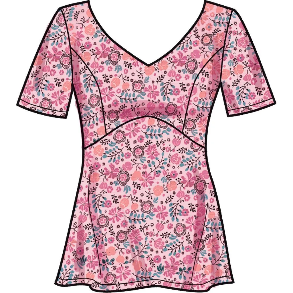 New Look Sewing Pattern N6673 Misses' Tops