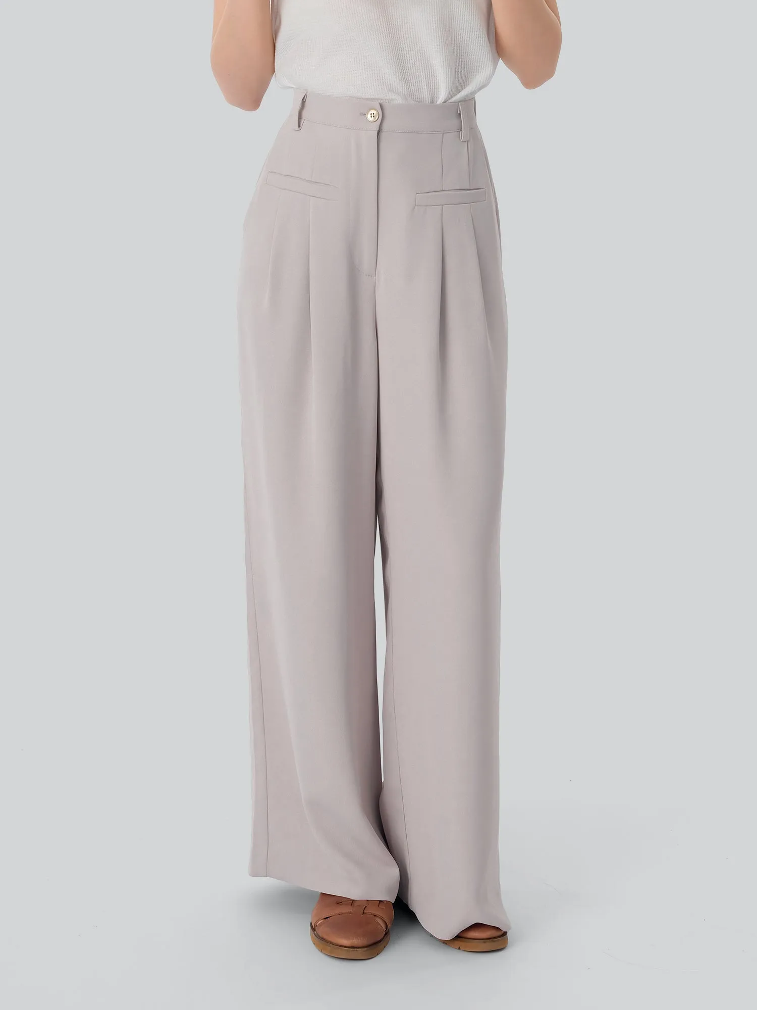 Odette Pleated Wide Leg Pants