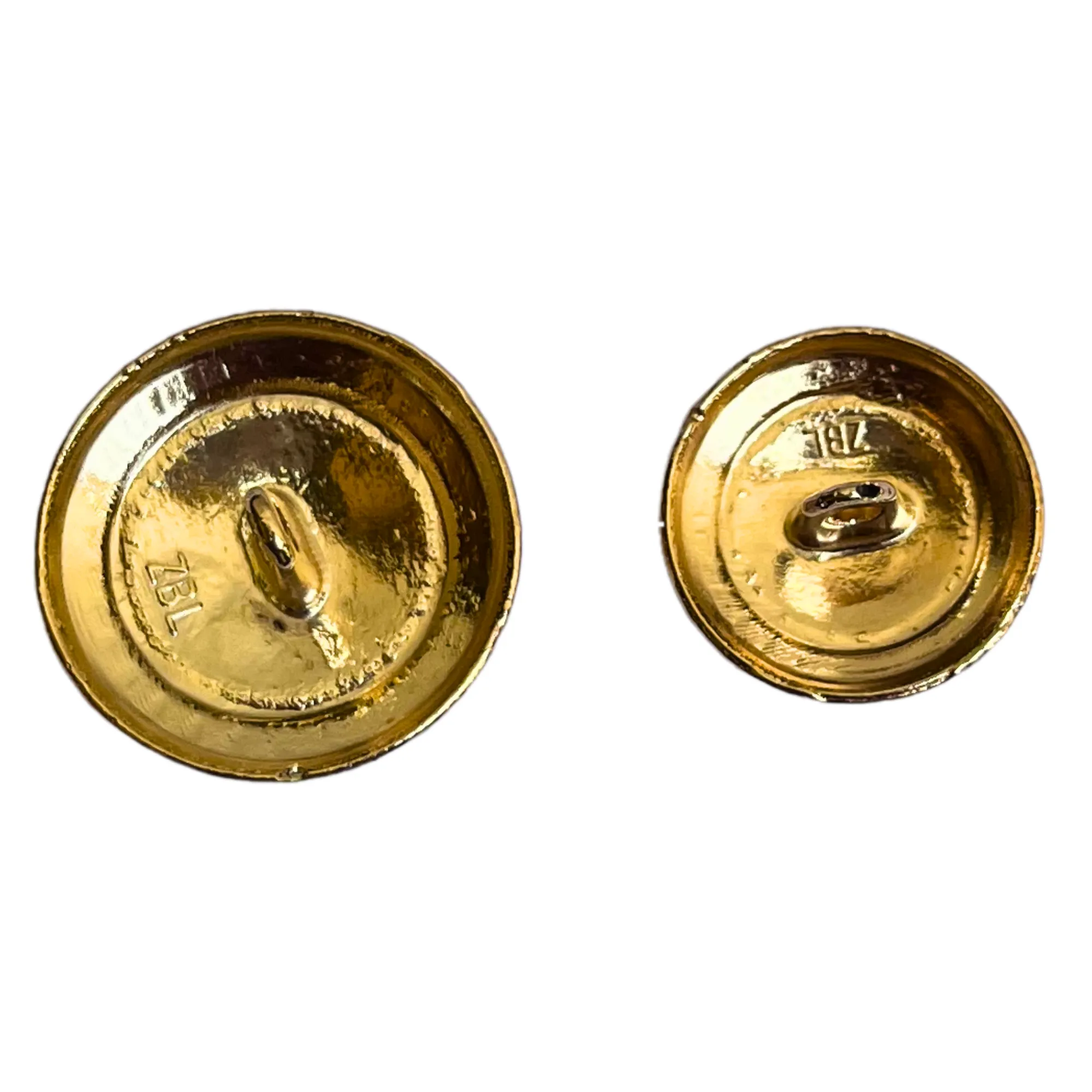 Red and Golden Designer Metal Buttons