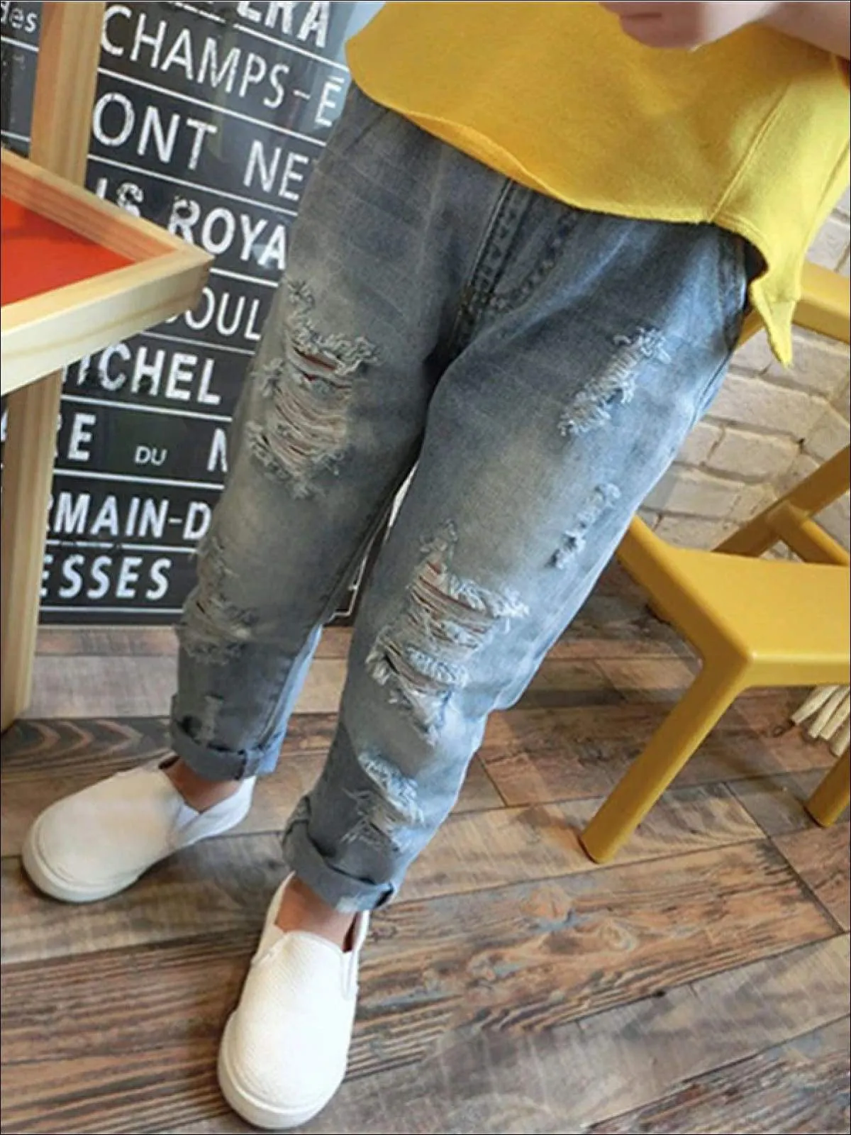 Ripped Just Right Denim Jeans