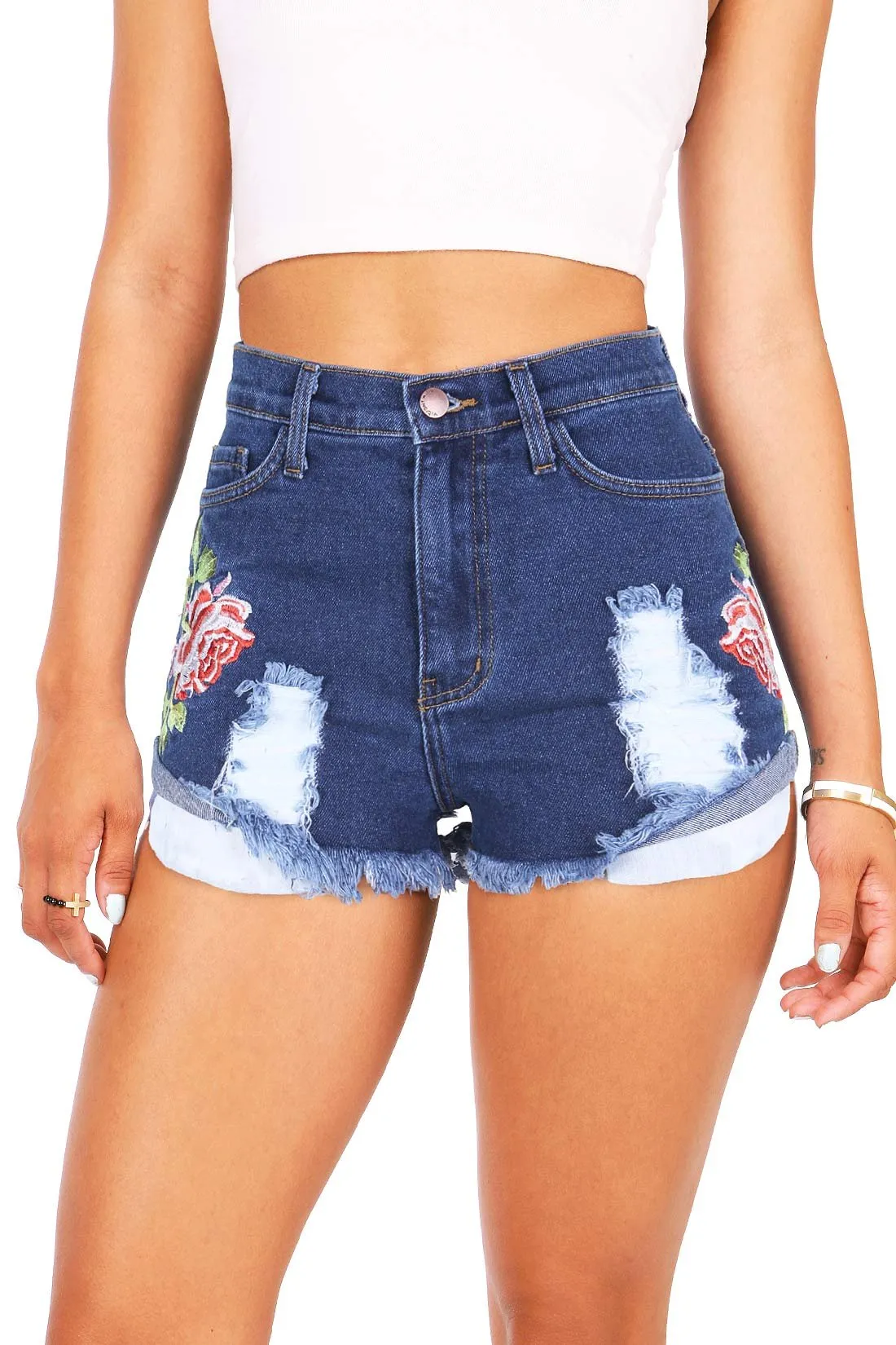 Rosevine High Waist Shorts