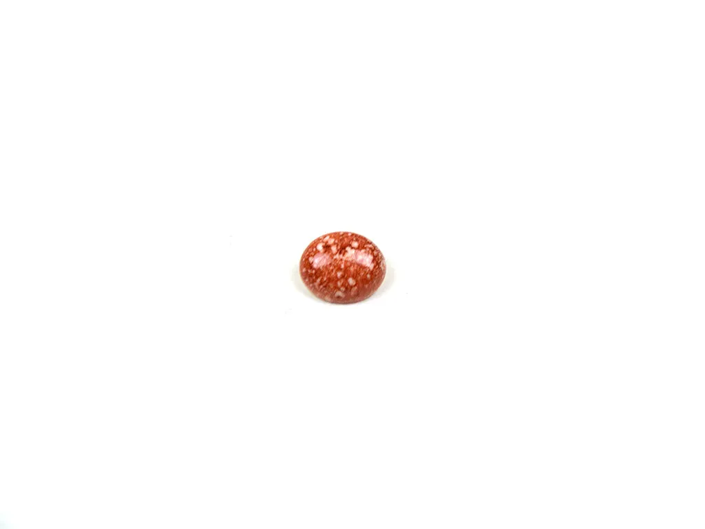 Rust Brown Oval Marble Look Acrylic Buttons