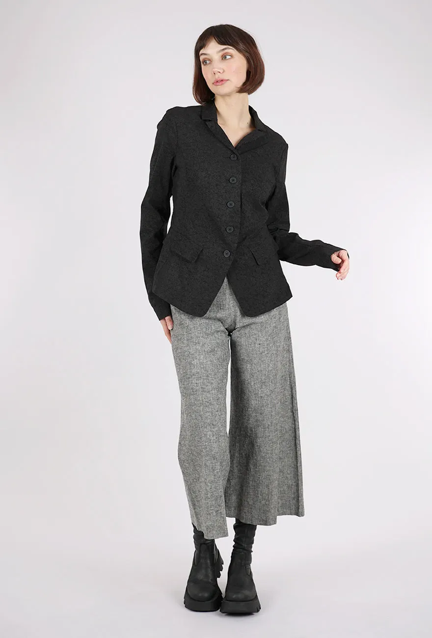 Signature Stretch Classic Blazer, Black Print