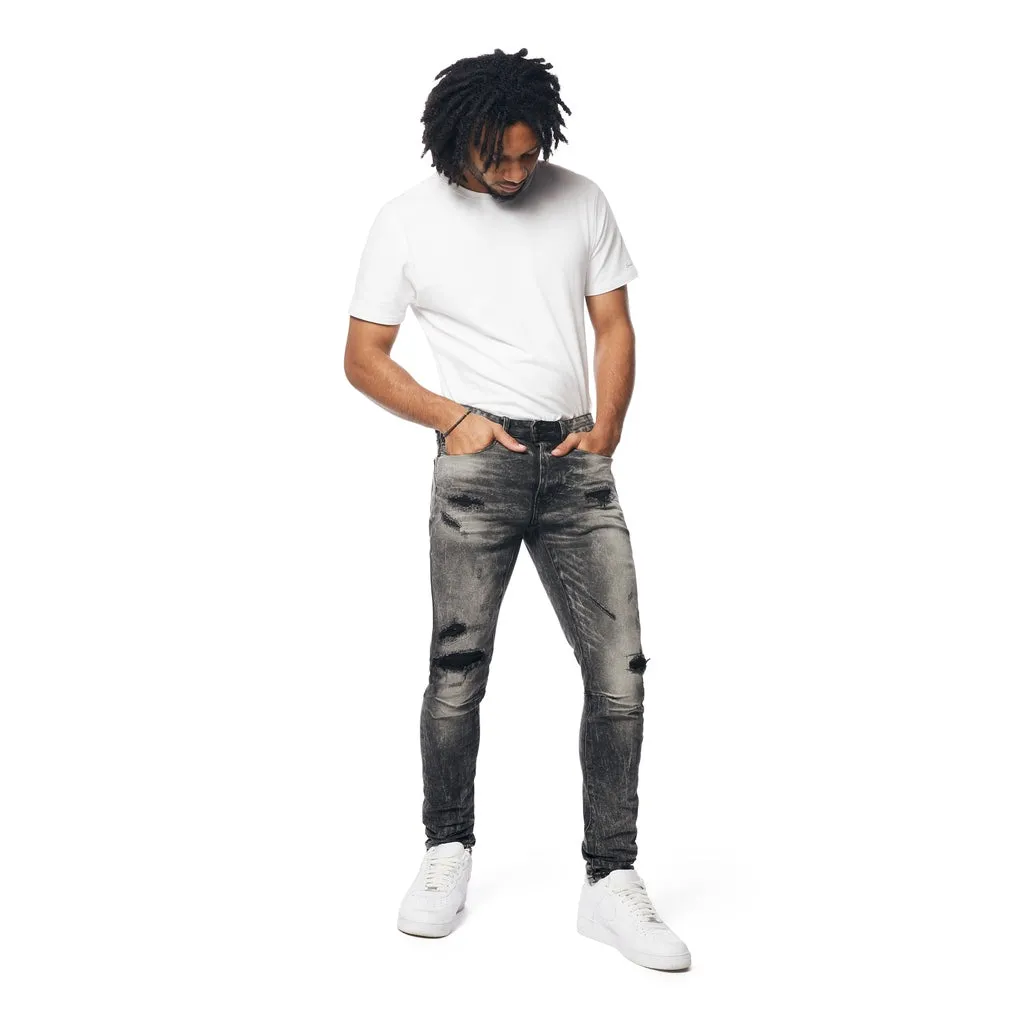 Slim Tapered Vintage Washed Jeans - Bali Grey