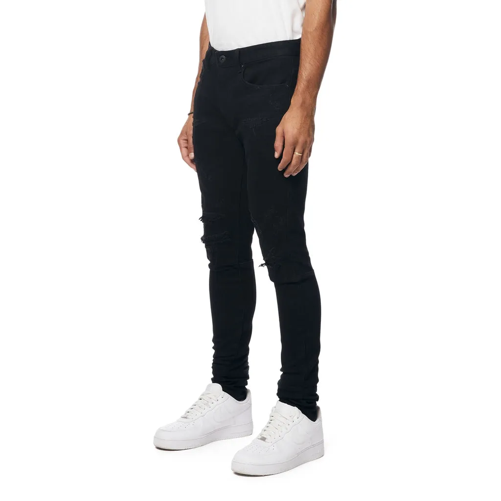 Slim Tapered Vintage Washed Jeans Jeans - Jet Black