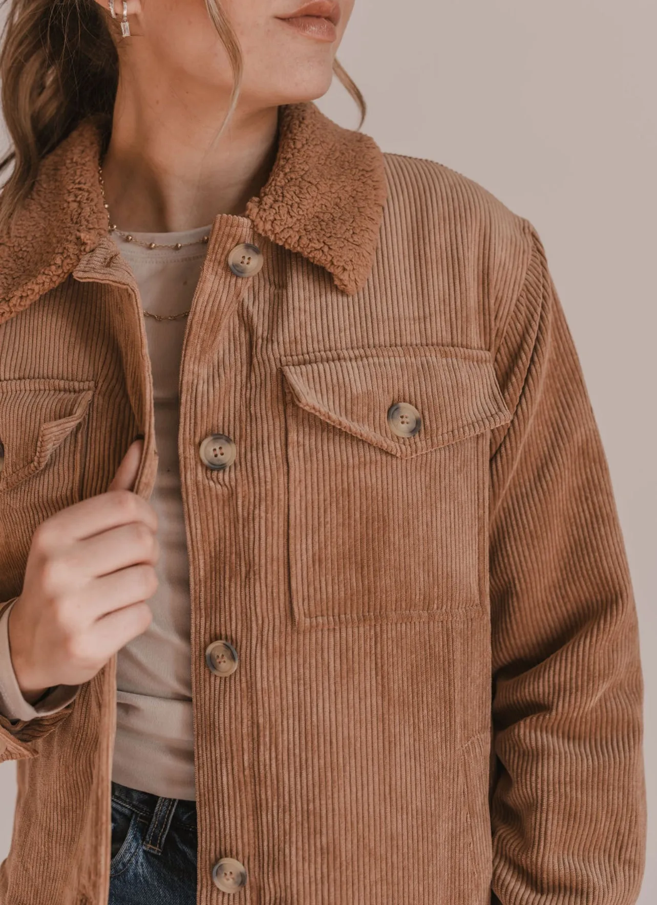 The Corduroy Button Up Jacket