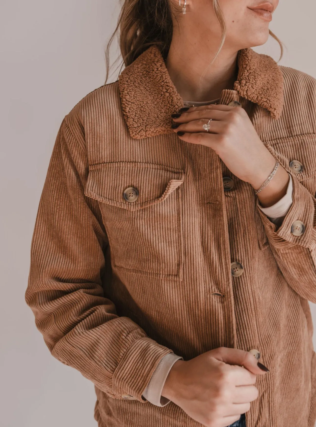 The Corduroy Button Up Jacket