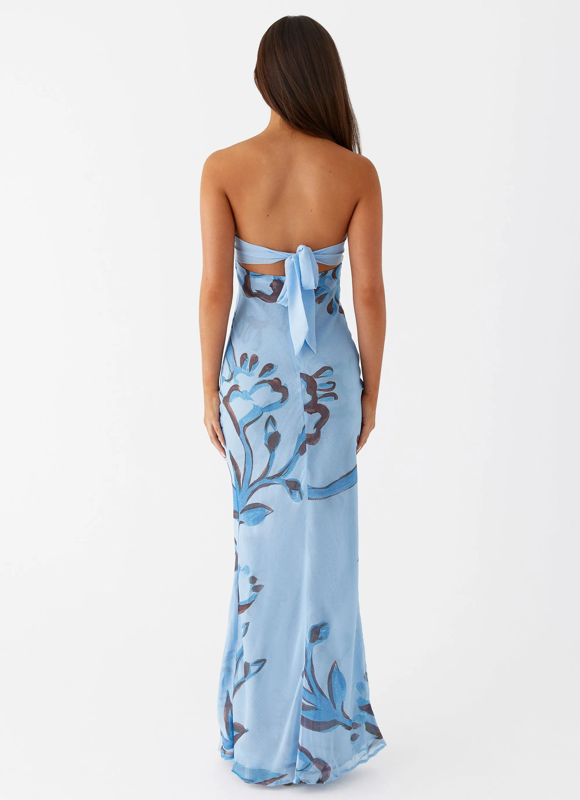 Tropicana Maxi Dress - Blue Floral