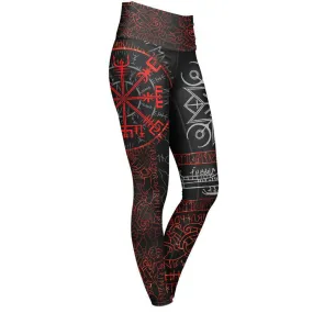 Vegvisir High Waisted Leggings - Ember Edition