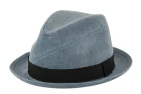 WASHED Denim Fedora