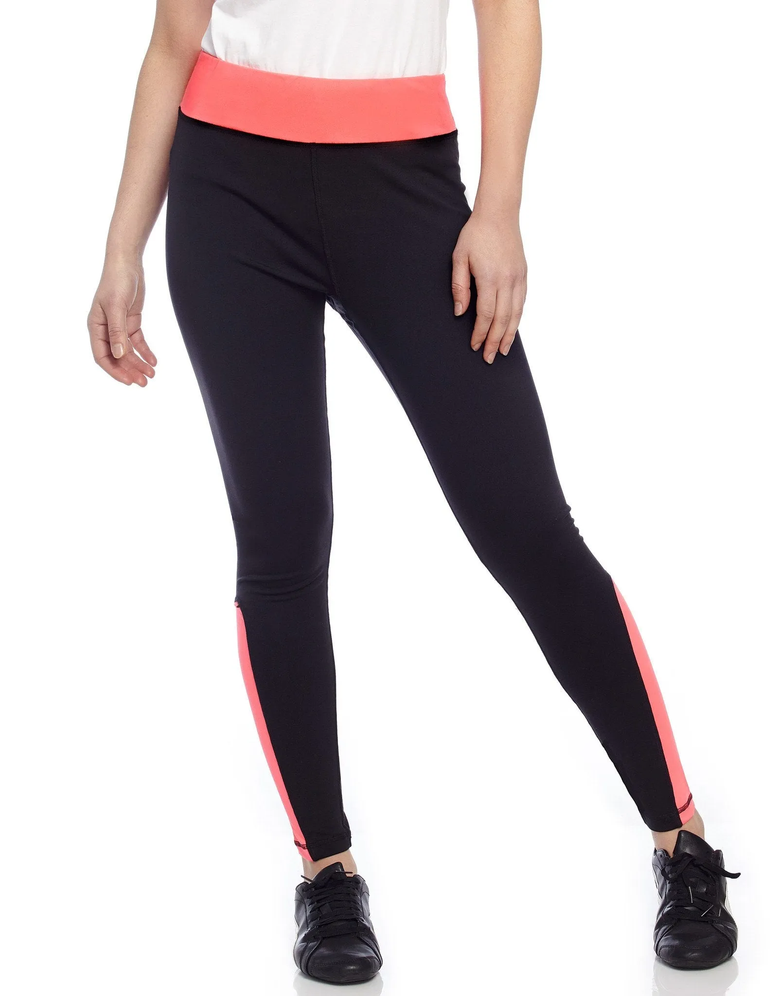 Women's Highlighter Athletic Nylon Leggings