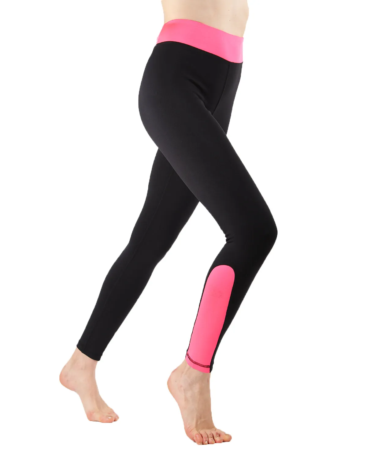 Women's Highlighter Athletic Nylon Leggings