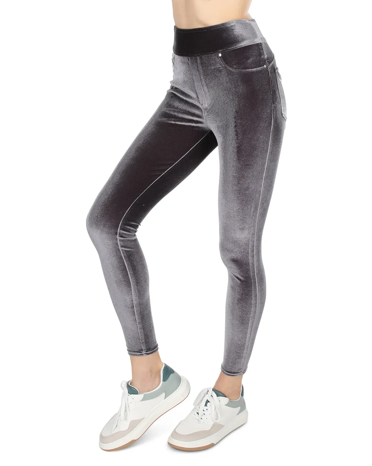 Women's Velvet High-Waist Shaping Leggings