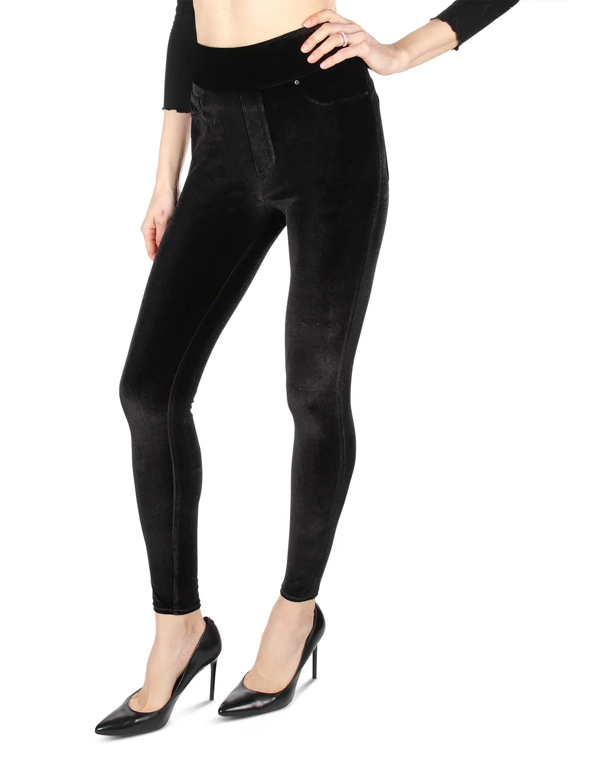 Women's Velvet High-Waist Shaping Leggings