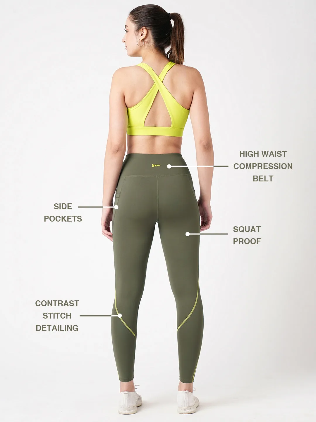 Workin' It Out Olive Essential Leggings