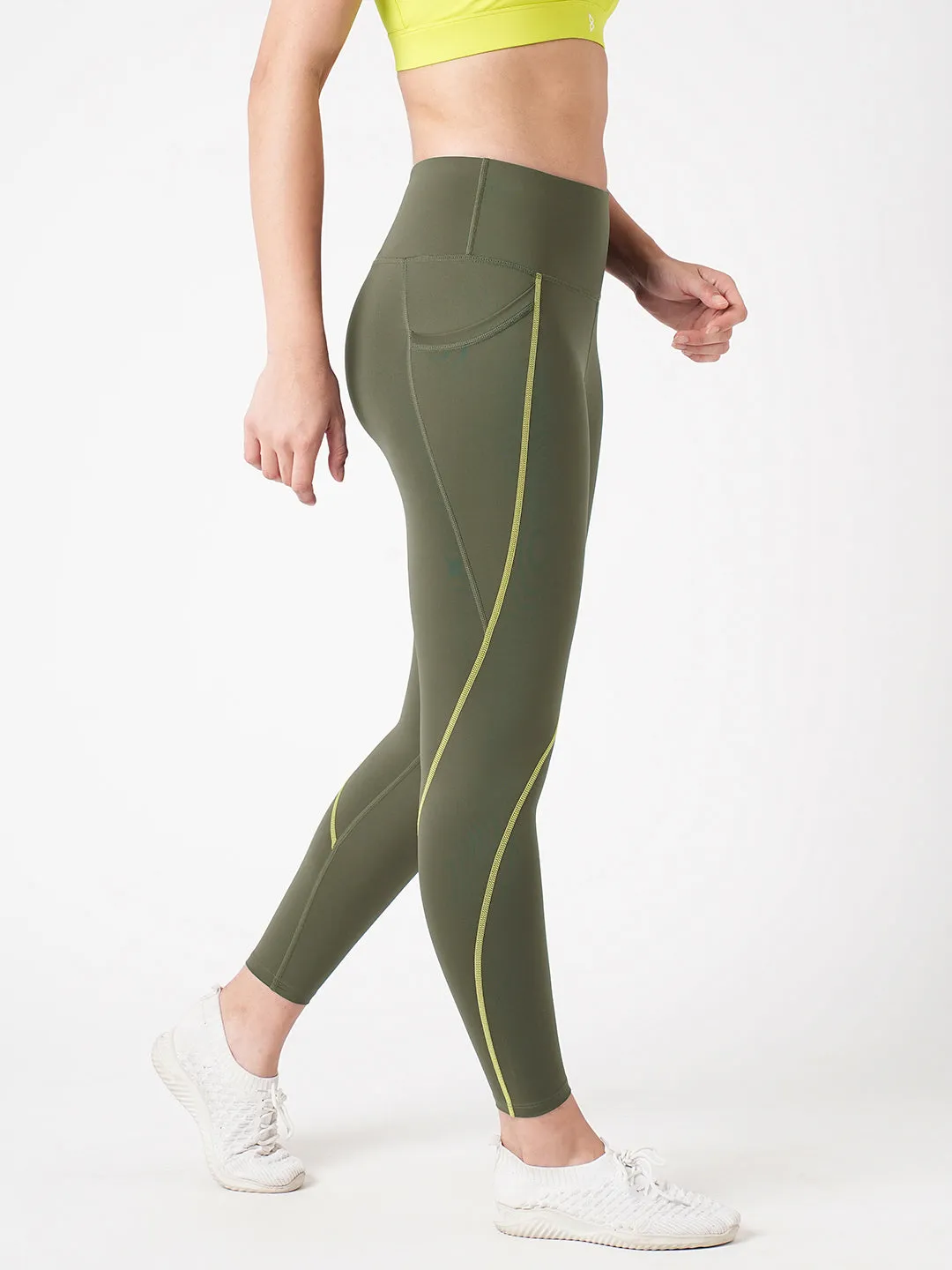 Workin' It Out Olive Essential Leggings