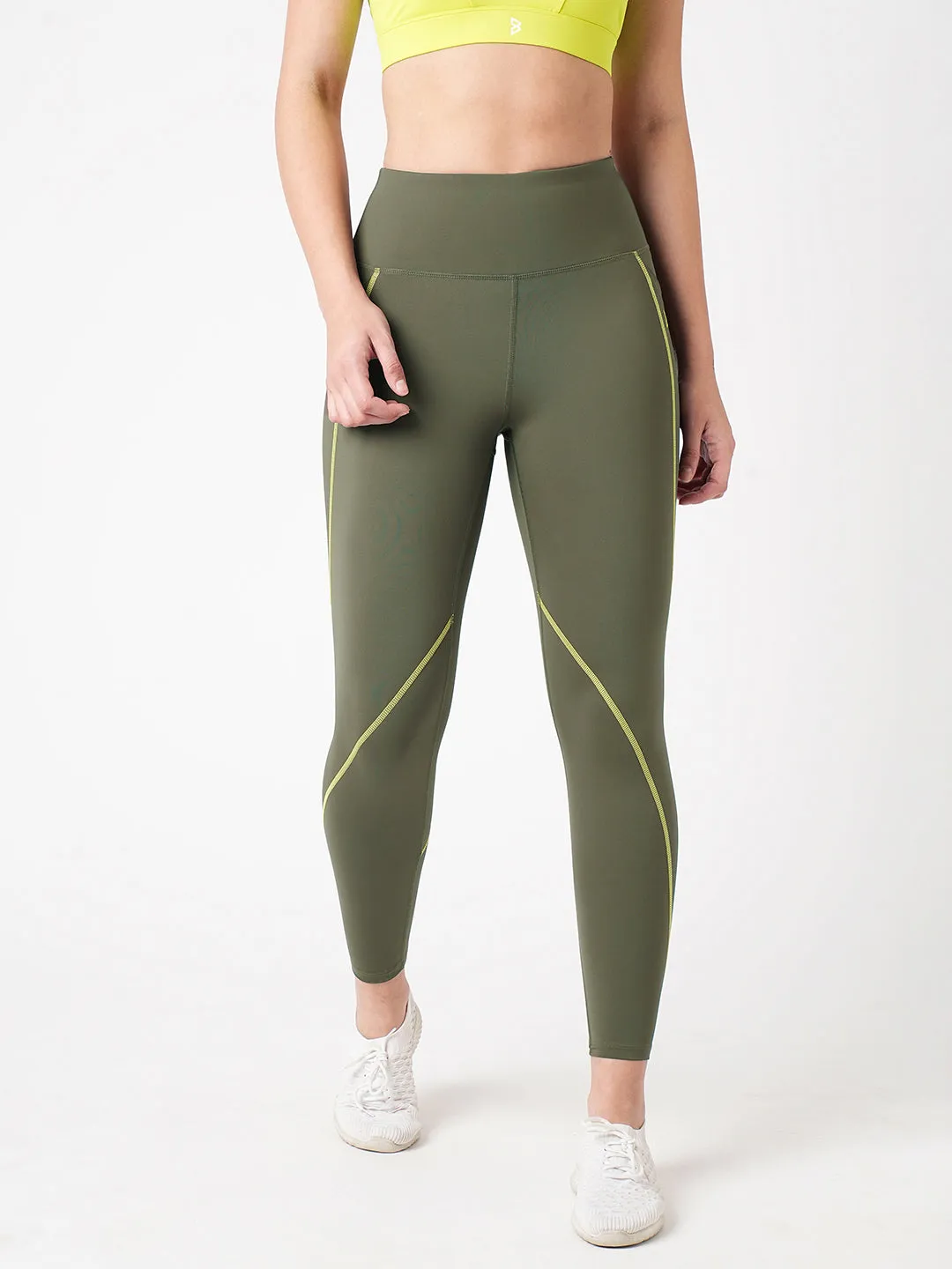 Workin' It Out Olive Essential Leggings