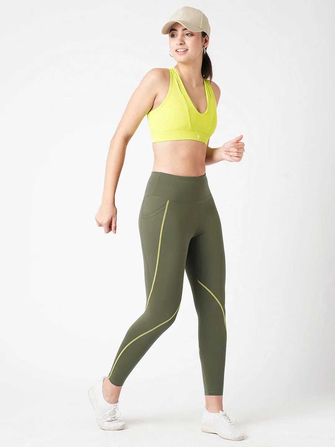 Workin' It Out Olive Essential Leggings