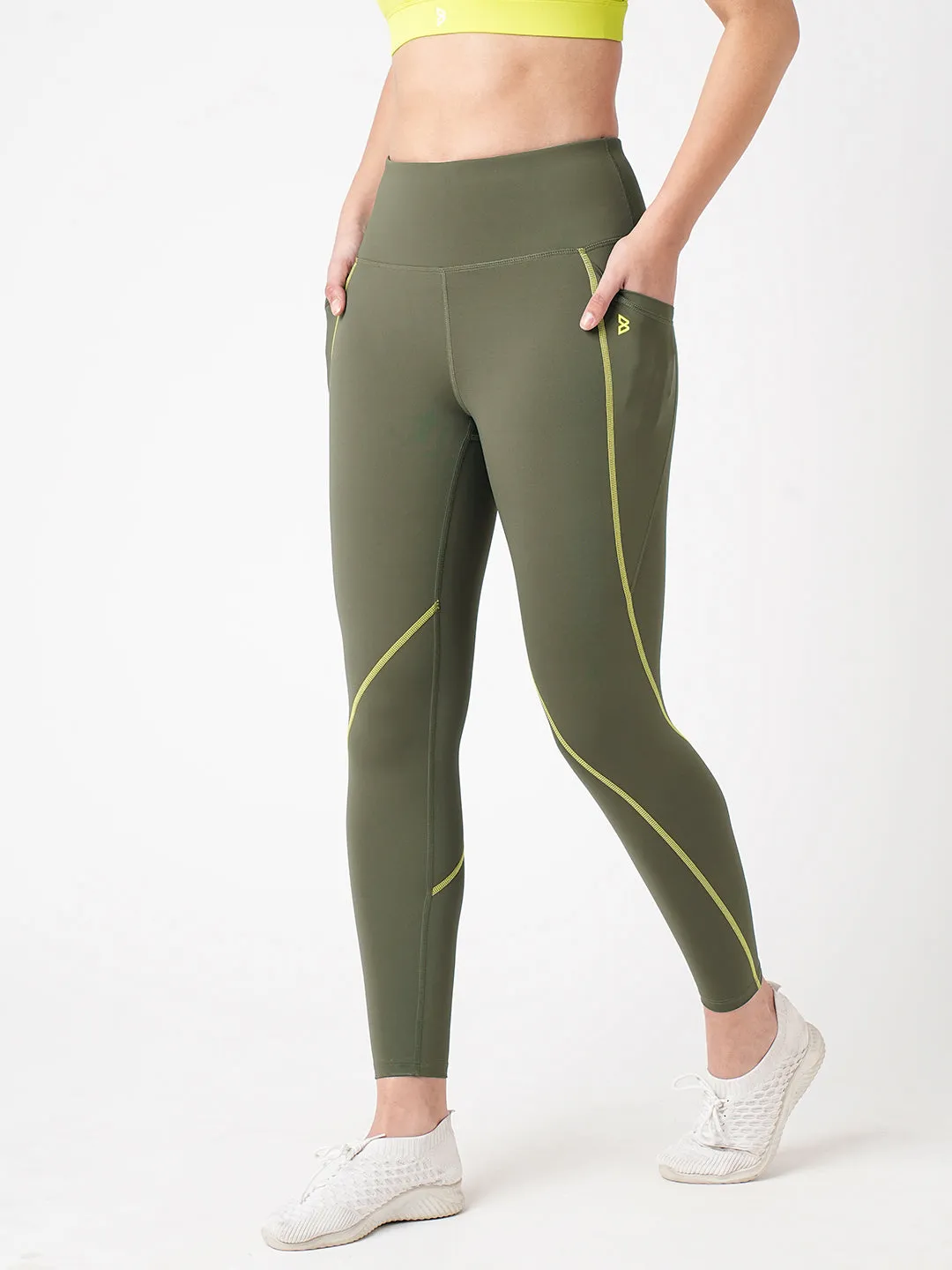 Workin' It Out Olive Essential Leggings