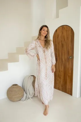 Yalena Long Kaftan // Zebra Batik