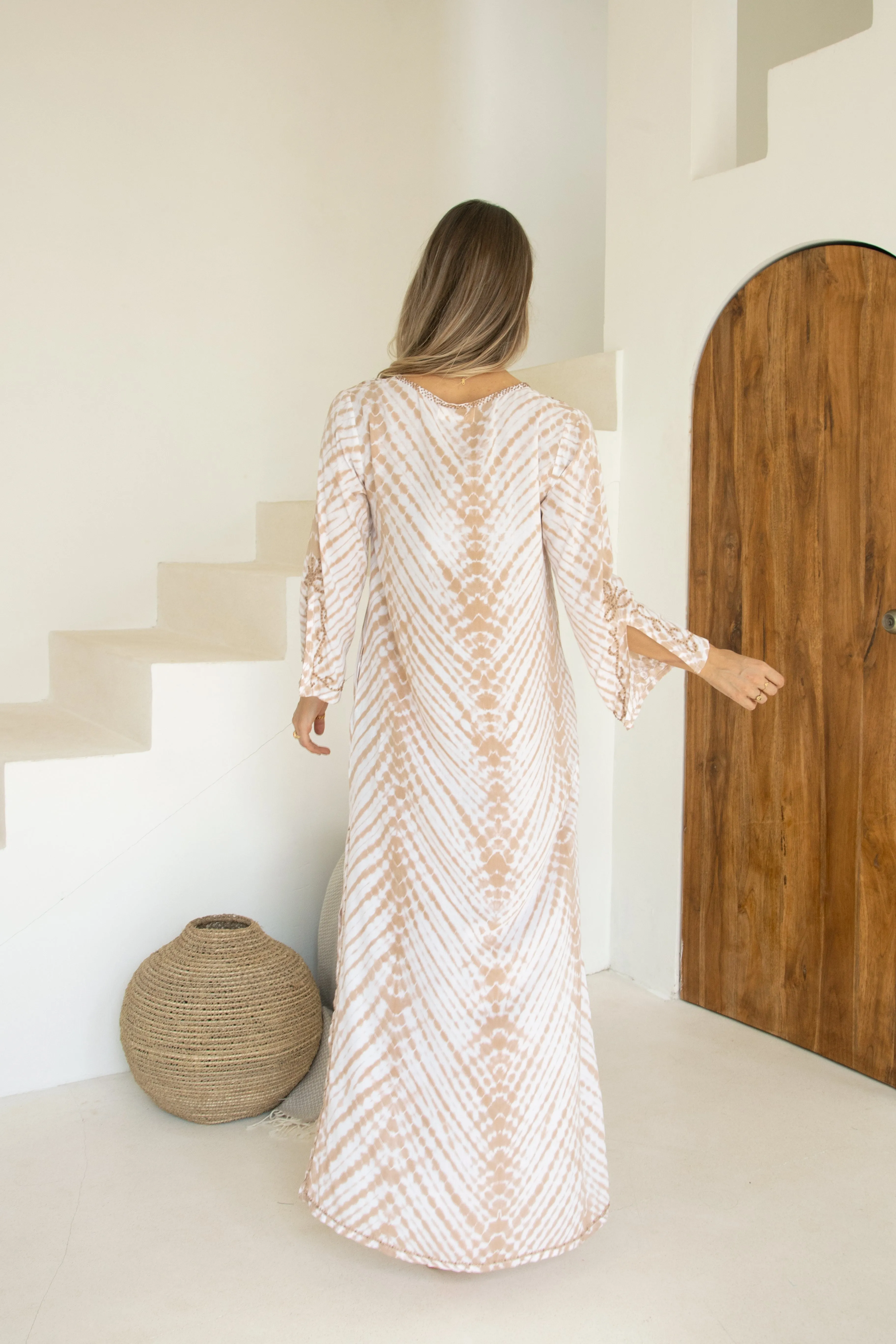 Yalena Long Kaftan // Zebra Batik