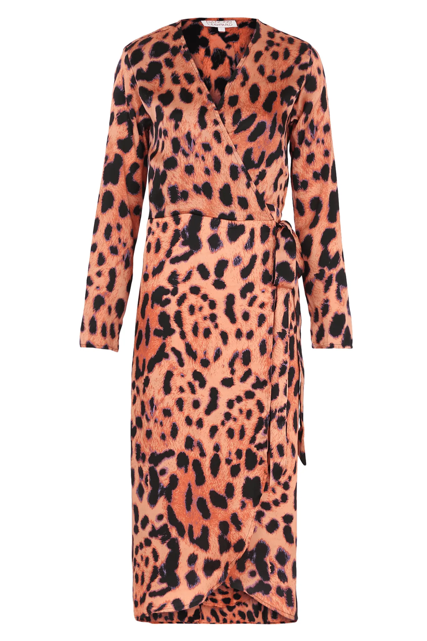 Yondal Dress In Plorange Leopard